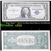 Image 1 : ** Star Note** 1957A $1 Blue Seal Silver Certificate Grades vf+
