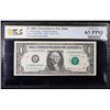 Image 2 : PCGS 1988A $1 Green Seal Federal Reserve Note Fr-1916-K Graded cu63 By PCGS