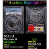 Image 1 : ***Auction Highlight*** PCGS 2021-d Morgan Dollar $1 Graded ms70 By PCGS (fc)