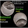 Image 1 : No Date Jefferson Nickel Mint Error Struck 60% Off Center @ 2:00 5c Grades GEM Unc