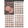Complete Lincoln 1c H.E Harris & Co folder, 1941-1975, 90 coins.
