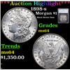 ***Auction Highlight*** 1898-s Morgan Dollar $1 Graded ms64 By SEGS (fc)