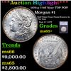 ***Auction Highlight*** 1878-p 7/8tf Morgan Dollar Near TOP POP! $1 Graded ms65+ By SEGS (fc)