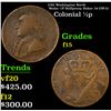 1795 Washington North Wales 1/2P Halfpenny Baker 34 GW-51 Grades f+