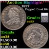 ***Auction Highlight*** 1827 Capped Bust Dime 10c Graded au53 By SEGS (fc)