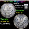 ***Auction Highlight*** 1879-o Morgan Dollar $1 Graded ms64 pl By SEGS (fc)
