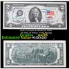 Image 1 : 1976 $2 Federal Reserve Note 1st Day of Issue, with Stamp Grades Choice AU/BU Slider