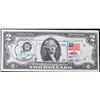 Image 2 : 1976 $2 Federal Reserve Note 1st Day of Issue, with Stamp Grades Choice AU/BU Slider