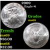 2009 Silver Eagle Dollar $1 Grades ms69