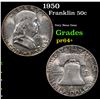 Image 1 : Proof 1950 Franklin Half Dollar 50c Grades Choice+ Proof