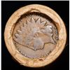 Image 3 : Mixed small cents 1c orig shotgun roll, 1918-d Wheat Cent, 1891 Indian Cent other end, Brinks Wrappe