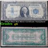 1934 $1 Blue Seal Silver Certificate "funnyback" Grades g+