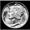 Image 2 : 1939-p Mercury Dime 10c Grades Choice Unc
