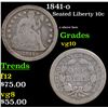Image 1 : 1841-o Seated Liberty Dime 10c Grades vg+