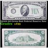 1934A $10 Green Seal Federal Reserve Note Grades vf+