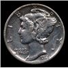 Image 2 : 1935-p Mercury Dime 10c Grades Choice AU/BU Slider