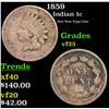 Image 1 : 1859 Indian Cent 1c Grades vf+