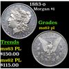 Image 1 : 1883-o Morgan Dollar $1 Grades Select Unc PL