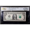Image 2 : PCGS 1988A $1 Green Seal Federal Reserve Note Fr-1916-K Graded cu64 By PCGS