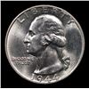 Image 2 : 1944-d Washington Quarter 25c Grades GEM+ Unc