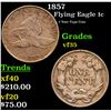 Image 1 : 1857 Flying Eagle Cent 1c Grades vf++