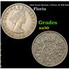 Image 1 : 1956 Great Britain 1 Florin 1F KM-906 Grades AU, Almost Unc
