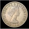 Image 2 : 1956 Great Britain 1 Florin 1F KM-906 Grades AU, Almost Unc