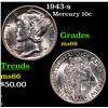 Image 1 : 1943-s Mercury Dime 10c Grades GEM+ Unc