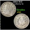 1883 N/C Liberty Nickel 5c Grades xf