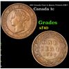 1897 Canada Cent 1c Queen Victoria KM-7 Grades xf