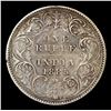 Image 3 : 1885 India-British Rupee Type A Bust, Type I Reverse KM-492 Grades vf++