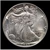 Image 2 : 1943-p Walking Liberty Half Dollar 50c Grades Select+ Unc