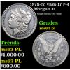 Image 1 : 1878-cc Morgan Dollar vam-17 r-4 $1 Grades Select Unc PL