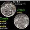 Image 1 : 1944-p Mercury Dime 10c Grades GEM+ Unc