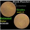 Image 1 : Blank Planchet Two Cent Piece 2c Grades Select Unc RB