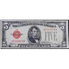 Image 2 : 1928C $5 Red Seal Legal Tender Note  Grades vf++