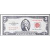 Image 2 : **Star Note** 1953 $2 Red Seal Legal Tender Note Grades vf+