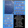 Image 1 : Partial Jefferson 5c Whitman book, 1939-1952. 20 coins in total, including some of the wartime silve