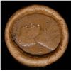 Image 2 : Mixed small cents 1c orig shotgun roll, 1917-d Wheat Cent, 1897 Indian Cent other end, Brinks Wrappe