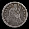 Image 2 : 1857-p Seated Liberty Dime 10c Graded f12 By SEGS