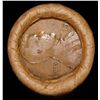 Image 2 : Mixed small cents 1c orig shotgun roll, 1919-s Wheat Cent, 1898 Indian Cent other end, Brinks Wrappe