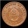 Image 3 : 1866 Two Cent Piece 2c Grades xf