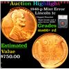 Image 1 : ***Auction Highlight*** 1946-p Lincoln Cent Mint Error 1c Graded ms66+ rd By SEGS (fc)