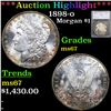 Image 1 : ***Auction Highlight*** 1898-o Morgan Dollar $1 Graded ms67 By SEGS (fc)