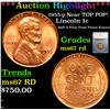***Auction Highlight*** 1955-p Lincoln Cent Near TOP POP! 1c Graded ms67 rd By SEGS (fc)