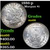 Image 1 : 1886-p Morgan Dollar $1 Grades GEM+ Unc