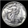 Image 2 : 1945-d Walking Liberty Half Dollar 50c Grades Choice+ Unc