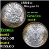 Image 1 : 1884-o Morgan Dollar $1 Grades Choice+ Unc