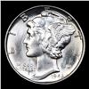 Image 2 : 1945-p Mercury Dime 10c Grades GEM Unc