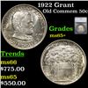 Image 1 : 1922 Grant Old Commem Half Dollar 50c Graded ms65+ By SEGS